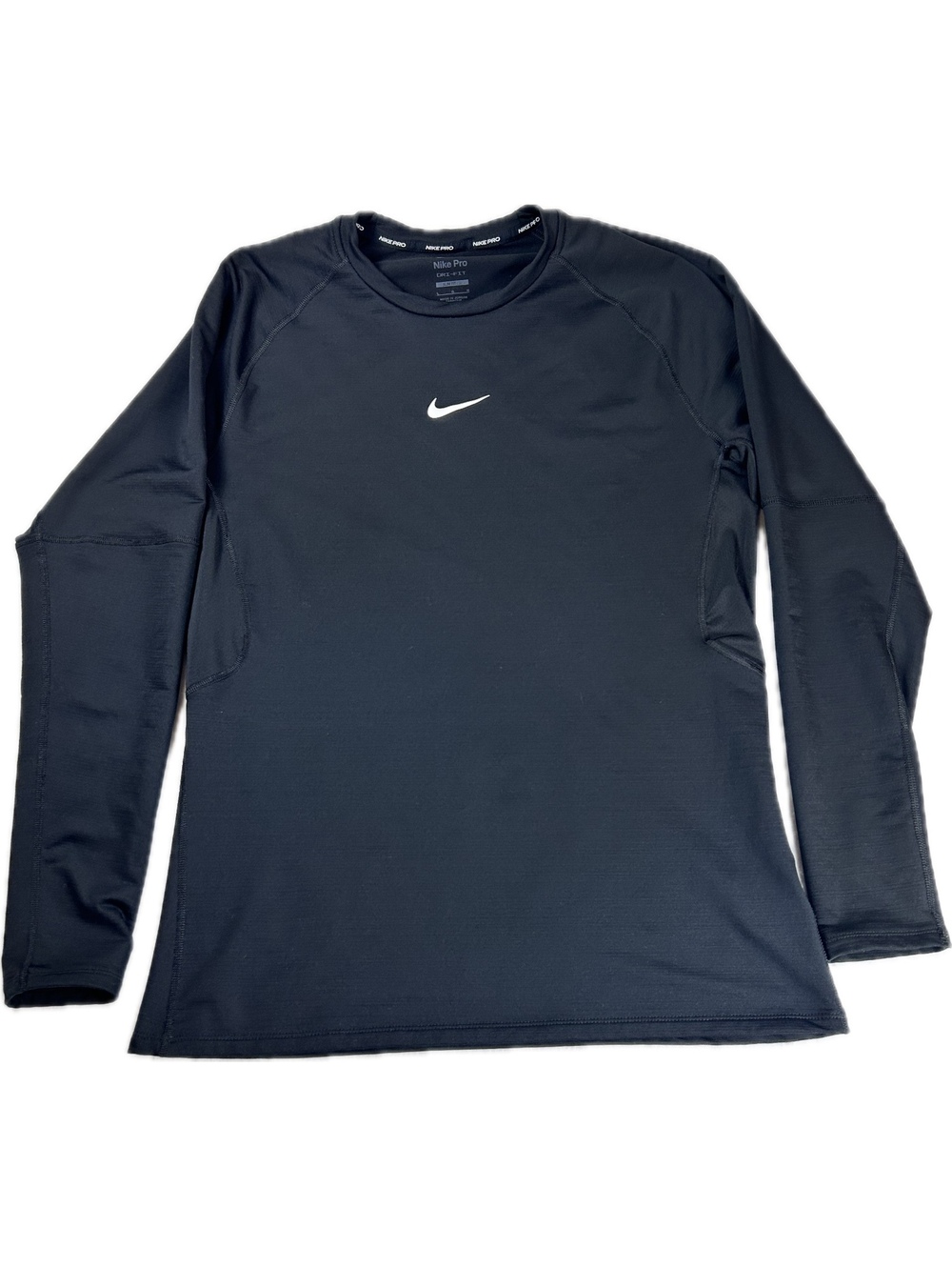 Nike Pro Dri-FIT Slim Fit Long Sleeve Shirt Black Large